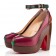 Replica Christian Louboutin Minimi 140mm Peep Toe Pumps Bordeaux Cheap Fake Shoes