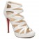 Replica Christian Louboutin Fernando 120mm Sandals White Cheap Fake Shoes