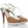 Replica Christian Louboutin Zigounette 140mm Sandals Camel Cheap Fake Shoes